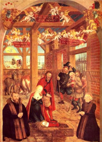 L.Cranach d.J.: Anbetung der Hirten