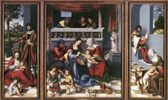 Lucas Cranach d. .: Christi Geburt